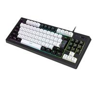 RGB Gaming Keyboard 87-Key Anti-ghosting with RGB Backlit USB Corded Keyboards Mechanical Feeling for Laptop 87 Key Compact Keyboard Flicker Speed Keyboard Materials Keyboard Membrane Key