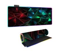 RGB Gaming Mouse Pad Mat for Boys Teen Aldult- 14 Lighting Modes - XXL Large PC Keyboard Desk Mat - Extended LED Mousepad for Gaming - Gamer Room Accessories (Pattern 6,600x300mm)