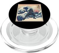 RGB Great Wave Cyber Samurai Gamer Aesthetic PopSockets PopGrip for MagSafe