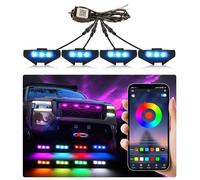 RGB Grill Lights for Nissan Frontier 2022 2023 2024 Rapto r Lights LED Grill Lights for Frontier 3rd Gen Accessories PRO 4X X S SV Front Grille (RGB)