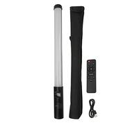 RGB Handheld LED Video Light Wand Stick 20W 3200-5500K Portable Photography Tube - High CRI 85 + Soft Fill Light for Video, Portraits & Outdoor Use