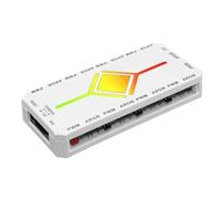 RGB Hub | ARGB PWM Fan Magnetic Splitter | Cooling Hub PC Case Controller - for Home Game Room Desk Playroom Party Bedroom Men Women Gamers