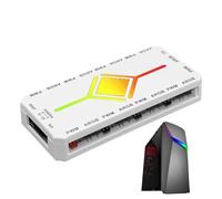 RGB Hub - Color Synchronizer, 10 Port Distributor Unit for Living Room, Signal Repeater with Extensive Light Effects, Computing Accessory, System Link for Display Area, Developers
