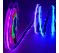 RGB IC COB LED Strip,DC24V 5M Addressable Colour-Changing Smart RGB LED Tape,576 LEDs/m WS2811 IC Flexible Strips for Party Home DIY Lighting Projects