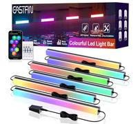 RGB IC LED Light Bar, Outdoor Light Bar Color Changing Ambient Lights, Waterproof IP65 Smart Outdoor Wall Light, APP Control with Music Sync for Indoor and Outdoor Decor 15.7" x 6 Pack