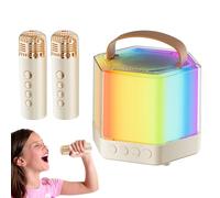 Rgb Karaoke Machine - Lightweight Set, Wireless Karaoke Machine | Dureble Rgb Light Karaoke Equipment with Full of Motion Lighting Effect, Led Karaoke Entertainment System for Wedding, Indoor