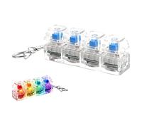 RGB Keyboard Sound Fidget - Stress Relief Clicker Toy for Adults and Kids, Interactive Desktop Accessory for School Home Office, Fun Travel & Party Gadget for Focus and Relaxation