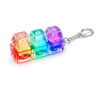 RGB Keycap Fidget Keyring, PBT Light Up Keyboard Clicker Toy Sets，3PCS