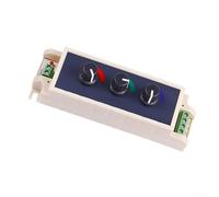RGB LED Dimmer with Knob Control, 3-Channel Light Controller, for 12-24V Strip Lights, Adjustable Brightness & Colour Mixing