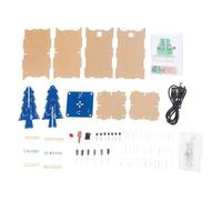 RGB LED Flashing Christmas Tree Kit Christmas Tree Electronic Assemble Kit Electronic Integrated Circuit Trees LED