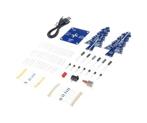RGB LED Flashing Christmas Tree Kit Christmas Tree Electronic Assemble Kit Electronic Integrated Circuit Trees LED