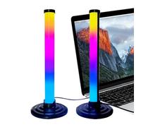 RGB LED Light Bar | Synchronize Music Ambient Lamp Decor,Voice Control Color Changing TV Backlight | for Home Theater Computer Desk Bedroom Streaming Background Holiday Photography Entertainment Area