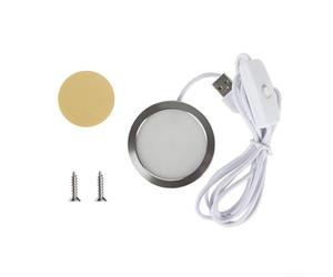 RGB LED Night Light Kit for 3D Printers - DC 5V 3W Aluminum Alloy Lighting Fixture with Button & App Control, Dynamic Music-Sync and Voice Activation(A)