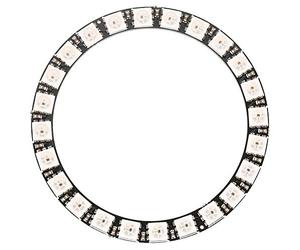 RGB LED Ring, Akozon LED Ring Lamp Ring Light LED Driver Development Board 1pc 24-Bit WS2812 5050 RGB Light with Integrated Drivers