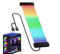 RGB LED Strip - 24-Pin Neon Cable Extension | 108 High-Density Beads with Silicone Shroud & Diffused Glow Radiance for Motherboards, PC Towers, Workstations and Desks