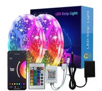 RGB LED Strip Lights, RGB5050 Bluetooth App Control, USB Powered, Music Sync Color Changing, Remote Control, for Home Bedroom Flex Light Gaming Room Decoration 4 Meter Flexible Light