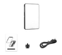 RGB LED Video Light Panel, Portable Camera Fill Light, 0-360 Full Color, CRI 95 +, 2500-9000K Dimmable - 20 Lighting Effects, High Brightness, Travel and Selfie Use