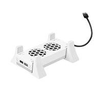 RGB-light Strip Bottom Cooling Fan with 3 Levels Adjustable Console Cooler with USB Port 4000-4300-4500RPM