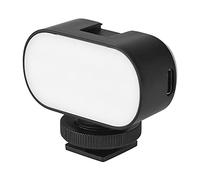 RGB Mini LED Video Light,Ultra Mini LED Light with 15pcs Beads and CRI95+,7 Color Fill,Cold Shoe Mount for Smartphone,Vlog,Live Streaming,Long-lasting Battery