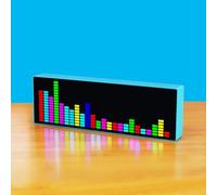 Rgb Music Spectrum Lights, Rhythm Light LED, Time Display, Alarm Setting, Atmosphere Lights for Parties, Events, Leisure and Entertainment blue