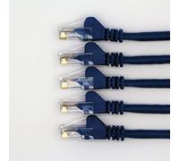 RGB Networks Ltd 5-Pack 0.3m RJ45 Cat 6 Ethernet Patch LAN Network Cable (5-Colour Bundle) - R1300A (0.3, Blue)