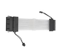 RGB PC Cable 24 Pin Male To Female 18AWG 9.6inch ARGB Power Extension Cable with 5v 3 Pin Adapter for E ATX ATX Micro ATX Motherboard