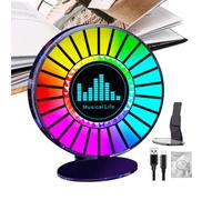 RGB Rechargeable Sound Control Light - Color Changing LED, App Control Music Lamp, Rhythm Reactive Lighting Device, Mood Ambient Party Gadget | Car Gaming Home Decoration for Events