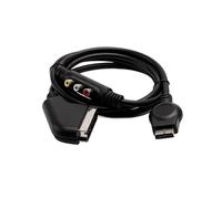 RGB SCART AV Cable Compatible With PS3-1.8m 6ft Black Replacement Lead With AV Connector For Standard SCART TV Input