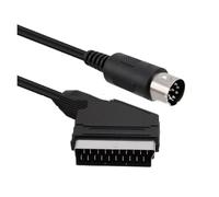 RGB SCART Cable 8-Pin DIN To 21-Pin Male Compatible With Sega Genesis Model 1/Mega Drive 1