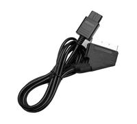 RGB SCART Cable Compatible with N64 - 1.8m Braided AV Cord for Retro Gaming Consoles, Shielded Video Cable for Nintendo 64