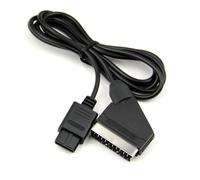RGB SCART Cable for NTSC N64 Console, 1.8m Length, Enhanced Video and Audio Output, Shielded Premium Lead