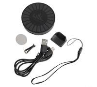 RGB Sound Pickup Light, Voice-Controlled Lamp with 2K HD Mic, AGC & 8 Modes, Rechargeable USB-C Box Alternative for Paranormal Investigation(C)