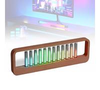 RGB Sound Pickup Spectrum Lamp, Audio Spectrum Analyzer Display, Adjusted Music Spectrum Light with Nixie Tube, MIC Pickup, 7 Preset Modes are Built in, for USB Decor Gift