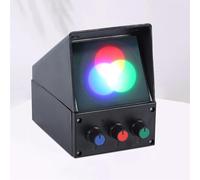 RGB Three Primary Color Synthesis Experiment Device, Adjustable Tricolor Light Source, Optical Teaching Instrument For Mixing & Physics Optics Demonstration