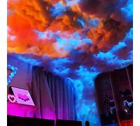 RGB Thunder Cloud LED Lights - Fluffy Ceiling Decor for Gaming Room, DIY Creative Party & Festival Decoration