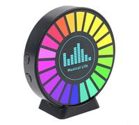 RGB Vibration and Noise Detection Sensor for Paranormal Investigation - EVP Sound Pickup Light with USB Charging Base, Compact ABS Design