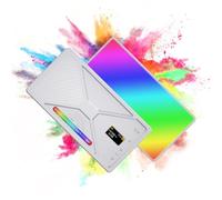 RGB Video Light UltraBright True Color 2500K 9900K Dimmable 24 Scene Effects LED Photography Light with Builtin Battery for DSLR Camera Video Conference Live Streaming