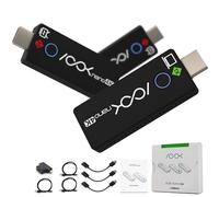 RGBlink 4K Wireless HDMI Transmitter and Receiver Kit,Plug and Play,Wireless HDMI Extender One Transmitter and Two Receivers, Supports Laptop to Dual Monitors for Meetings Live Broadcasts