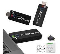 RGBlink Ask Nano 4K Wireless Presentation HDMI Kit for Church, Meeting Rooms, and Classrooms - 1 Transmitter 2 Receivers, 50ft Range, Cast Screen Content to 2 TVs from Computer