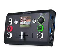 RGBlink Mini-pro V3 Video Mixer Switcher with 4 x 4K HDMI Inputs, Dual HDMI/USB3.0 Outputs, PTZ Controller with 2.1-Inch Touch Screen, Ideal for Live Streaming, Worship, Gamers, and Live Events