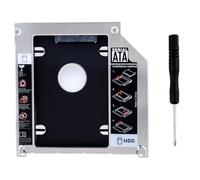 RGBS Hard Drive Caddy Tray 2nd HDD SSD Kit Compatible with 2.5" 9.5mm SATA HDD SSD 2nd HDD Adapter for Apple MacBook Pro Unibody 13 15 17 SuperDrive DVD Drive