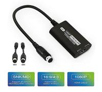 RGBS Upscaler for SEGA MD1/MD2/SNK Game Console 1080P HDMI-compatible Converter Adapter +16:9/4:3 Aspect Ratio Switch
