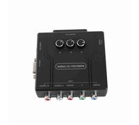RGBS VGA SCART to YPBPR Component Converter for SFC N64 MD Saturn Adjustable Brightness ABS 1 Unit