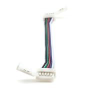 RGBW Connector (12 mm) with 100 cm Cable for 12 mm LED RGB + W Strips; Clip Connector; RGBW Extension