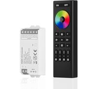 RGBW LED Controller with RF Remote Control,C04RF Tuya 2.4GHz Wireless Controller and 4-Zone Remote Control Group Multiple Color Modes for SMD5050 FCOB PWM RGBW LED Strip Dimming Change Color