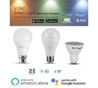 Smart LED Bulb Wi-Fi RGB Dimmable 10W E27, Works with Alexa & Google,App control [EEK: A+]