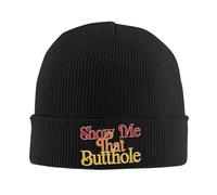 RGCRGF Warm hat in Winter，Show Me That Butthole Skullies Beanies Caps Hip Hop Winter Warm Men Women Knitting Hats Unisex Adult Funny Humor Joke Bonnet Hat