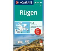 Rgen 1:50,000: 4-in-1 hiking map, with activity guide and 1:25000 scale maps (Ge