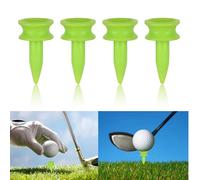 RGEVGER 100 Pcs Green Castle Golf Tees, Small Golf Tees Castle Plastic, Durable Winter Golfs Tee, Highly Visible Bright Colors, for Professional Golfer Practice or Golfs Enthusiast Gift(21mm)