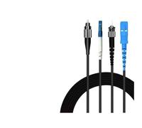 RGFDLJN 1-500M TPU armored optical patchcord waterproof LC SC FC ST UPC A SM single core indoor outdoor fiber optic jumper(2m 5pcs,SC-FC)